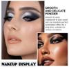 Black Silver Gray Smokey Eyeshadow Palette,Black and White and Sparkly Eye Shadow,Black Smokey Radiance Eyeshadow Palette,Long Lasting Waterproof Womens Eyeshadow Dark view 4