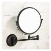 HSZQPBFR Cosmetic Vanity Mirror Black Retro European 8-inch Makeup Mirror 3 Times Magnification Telescopic Mirror view 2