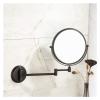 HSZQPBFR Cosmetic Vanity Mirror Black Retro European 8-inch Makeup Mirror 3 Times Magnification Telescopic Mirror view 3