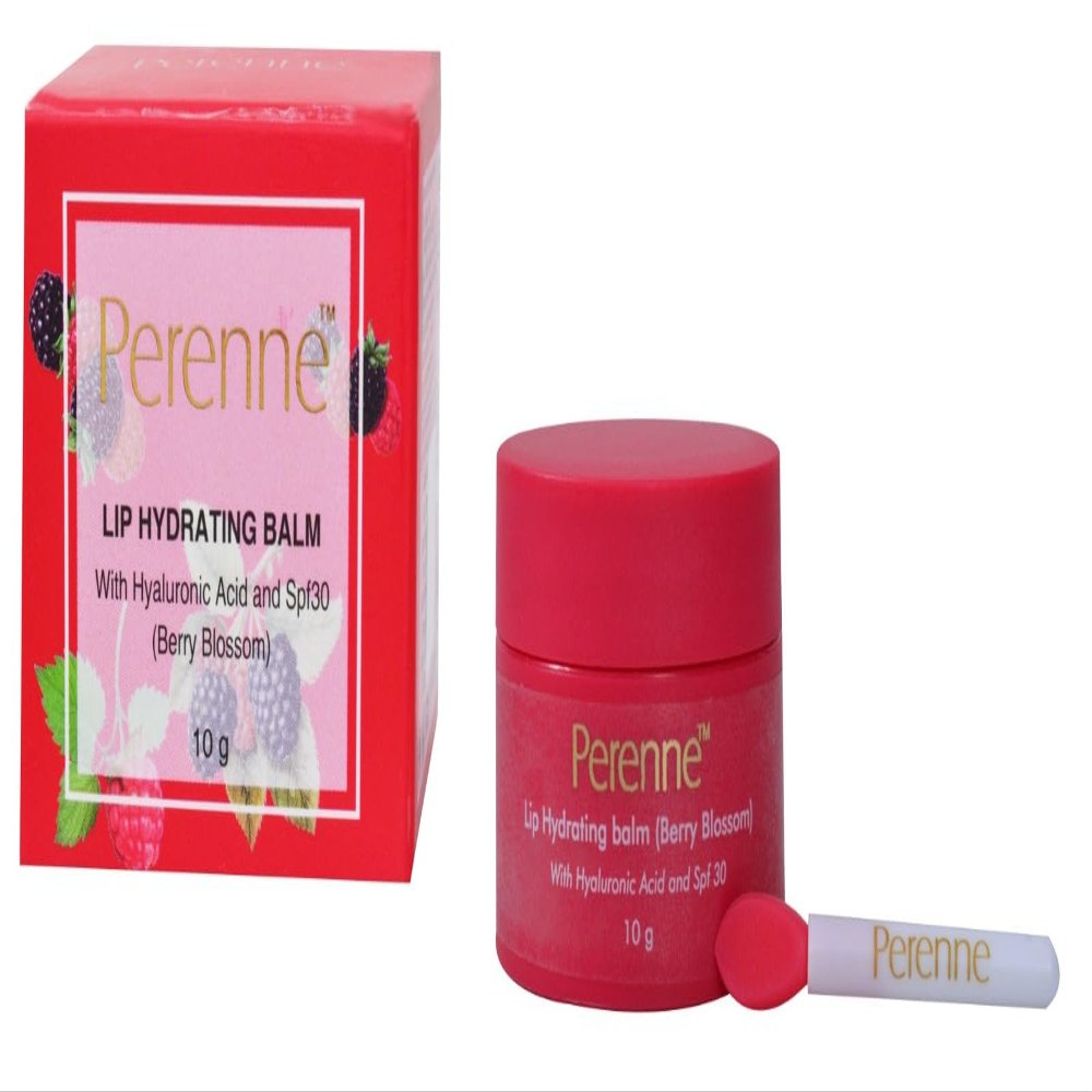 Perenne Lip Hydrating balm For (Berry blossom) With Hyaluronic acid and SPF (10 gm)