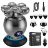 5-in-1 Electric Head Shaver for Bald Men,Rotary Design Head Shavers,Electric Men's Grooming Kit, with Rotary Blades, Clippers, Nose Trimmer, Brush, Massager,Cordless, and Rechargeable view 1