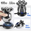 5-in-1 Electric Head Shaver for Bald Men,Rotary Design Head Shavers,Electric Men's Grooming Kit, with Rotary Blades, Clippers, Nose Trimmer, Brush, Massager,Cordless, and Rechargeable view 2