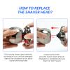 5-in-1 Electric Head Shaver for Bald Men,Rotary Design Head Shavers,Electric Men's Grooming Kit, with Rotary Blades, Clippers, Nose Trimmer, Brush, Massager,Cordless, and Rechargeable view 4