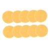 FRCOLOR 30pcs Facial Cleaning Sponge Natural Wood Pulp Makeup Removal Puff Gentle Skin Care Exfoliating Sponges for Makeup Removal for All Skin Types Yellow view 2