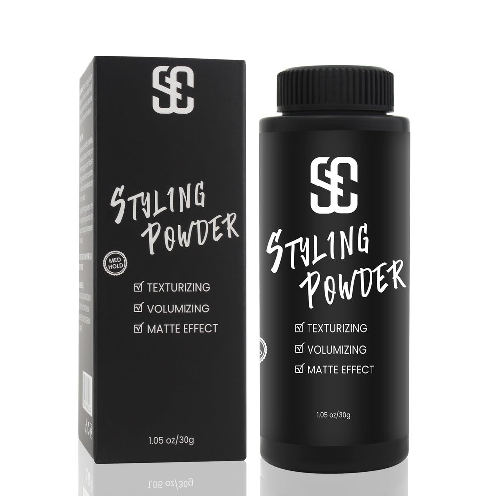SOVONCARE Hair Styling Powder, Matte Natural Look for Men & Women, Hair Volumizer with Medium Hold, Long Lasting, Easy to Apply, No Sticky Residue, 1.05oz (Pack of 1)