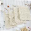 FRCOLOR 15pcs Exfoliating Soap Bag Drawstring Mesh Soap Holder for Bathing for Shower and Travel Bead Design view 3