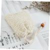 FRCOLOR 15pcs Exfoliating Soap Bag Drawstring Mesh Soap Holder for Bathing for Shower and Travel Bead Design view 4