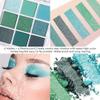 CAKAILA 9Colors Green Avocado Color Colorful Bright Eyeshadow Palette Makeup,Matte Sparkle Eye Shadow Palette Long Lasting Waterproof,Emerald Bright Eyeshadow Palette view 3