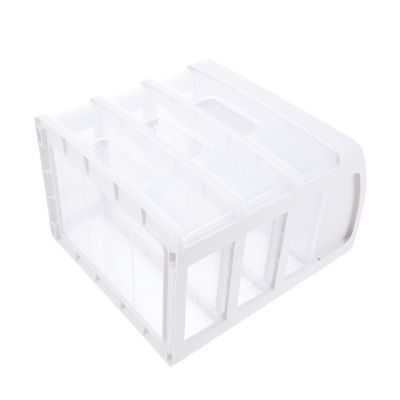 1Pc Cosmetic Storage Box Clear Standup Desk Drawer Cabinet Desk Organizer Office Tables forhome Sundries Container case Desktop Organizer Student Sewing kit pp Material Household