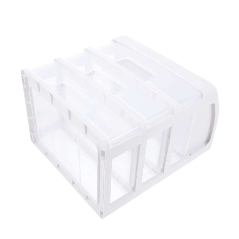 1Pc Cosmetic Storage Box Clear Standup Desk Drawer Cabinet Desk Organizer Office Tables forhome Sundries Container case Desktop Organizer Student Sewing kit pp Material Household