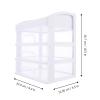 1Pc Cosmetic Storage Box Clear Standup Desk Drawer Cabinet Desk Organizer Office Tables forhome Sundries Container case Desktop Organizer Student Sewing kit pp Material Household view 3