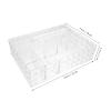 Makeup Storage Organizer Caddy Divided Basket Bin with Handle Plastic Portable Cosmetic Caddy Tote Sundries Basket forKitchen Bathroom and Cabinet Organizing view 2