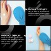 Ipetboom 1pair Spa Moisturizing Gloves Heat Therapy Hand Cover for Dry Skin Care Reusable Mittens for Exfoliating and Nourishing Hands view 2