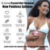 G.Liane Crystal Hair Eraser,Painless Nano Hair Remover Exfoliation,Gentle and Efficient Glass Hair Removal Device Without Waxing,Natural Epilator for Women and Men(Rose Pink) view 2