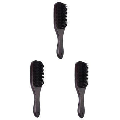 NOLITOY 3pcs Beard Brush for Men Nylon Bristles Facial Hair Styling Tool Portable Beard Cleaning Brush