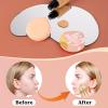 4 PCS Soft Powder Puffs, Korean Style Teardrop Makeup Puff Setting Foundation Sponge Face Makeup Cushion Puff Beauty Applicators for Concealer Liquid Cream Powder, Beginner Friendly, Medium view 2