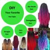 BALINGHAIR Braiding Hair Extensions Ombre Black to Silver Grey Professional High Temperature Braids Hair 24 Inch(B37-6Packs) view 4