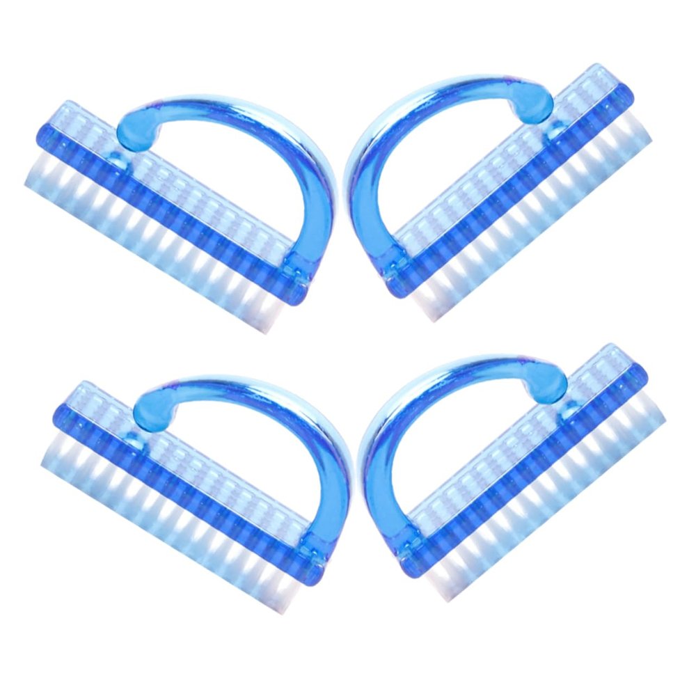 Beatifufu 4pcs Toenail Brush for Nail Cleaning Ergonomic Grip Compact Design for Suitable for Fingernails and Toenails for Home and Travel