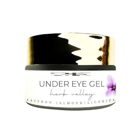 PUB Skincare Under Eye Cream for Dark Circles Removal Women/Men Gel based, Organic, Natural, Rich, Anti-Puffy, Wrinkle Care & Glow Enhancer with Saffron, Almond, Turmeric, Aloe