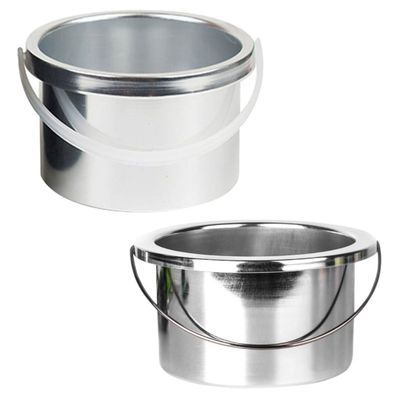Beatifufu 2pcs Wax Warmer Inner Pot Compatible Replacement Container for Hair Removal Wax Melting Machines Pans Easy to Clean and Maintain