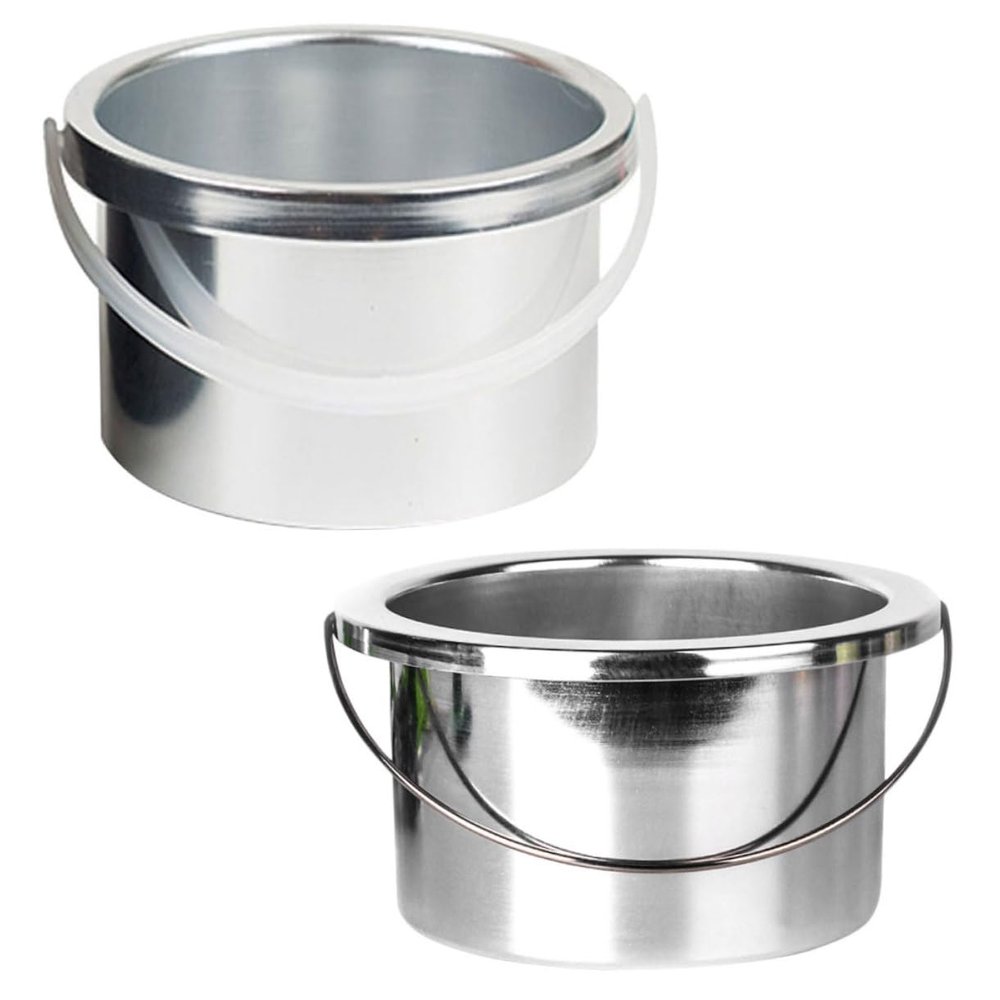 Beatifufu 2pcs Wax Warmer Inner Pot Compatible Replacement Container for Hair Removal Wax Melting Machines Pans Easy to Clean and Maintain