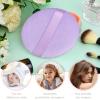 5 Inch Body Powder Puff, 1 Pack Ultra Soft Velour Setting Powder Puffs Large Washable Round Makeup Sponge Applicator for Face Cleaning, Makeup & Loose Powder, Bath Powder, Powder Foundation Blending view 2
