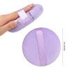 5 Inch Body Powder Puff, 1 Pack Ultra Soft Velour Setting Powder Puffs Large Washable Round Makeup Sponge Applicator for Face Cleaning, Makeup & Loose Powder, Bath Powder, Powder Foundation Blending view 4