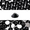 Novani 288 Pieces Flatback Rhinestones Glass Round Gems Black Crystals for Nail Art DIY Crafts Clothes Shoes,SS34,7.1-7.3mm view 1