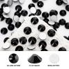 Novani 288 Pieces Flatback Rhinestones Glass Round Gems Black Crystals for Nail Art DIY Crafts Clothes Shoes,SS34,7.1-7.3mm view 2