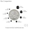 Novani 288 Pieces Flatback Rhinestones Glass Round Gems Black Crystals for Nail Art DIY Crafts Clothes Shoes,SS34,7.1-7.3mm view 3