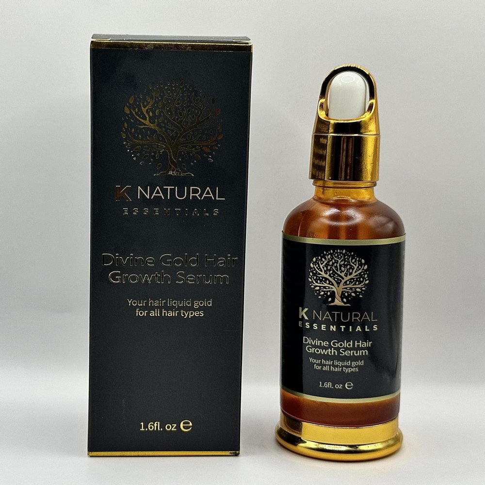 K Natural Essentials Divine Gold Hair Growth Serum, 1.6 Ounce