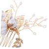 Beatifufu 4pcs Bridal Flower Hair Comb Hair Pin Wedding Headdress Bridal Accessories view 3