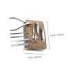 FOMIYES 1set Stainless Steel Manicure Tools and Nail Scissors Grooming Kit for Easy Personal and Professional Nail Care Includes Storage Bag for Fingernails and Toenails view 4