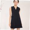 ABOOFAN 2pcs Salon Haircut Cape Chumpas Para Mujeres Hairdresser Jacket Sleeveless Smocks Vest Nail Tech Uniform, Blackx2pcs view 3