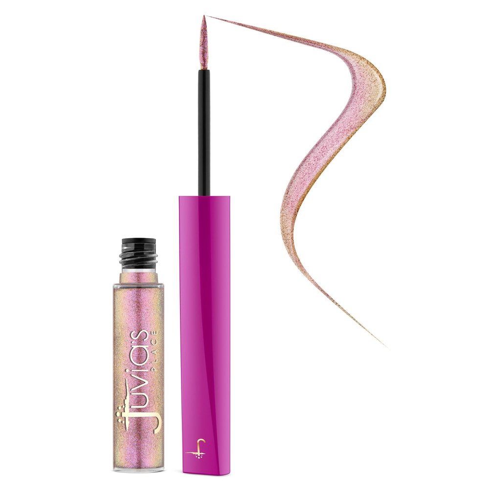 Juvia's Place Afrogalactic Glitter Liner Unique - Glitter Liquid, Waterproof, Multi-Dimensional Gel, Metallic Liquid, Holographic, and Iridescent Liner