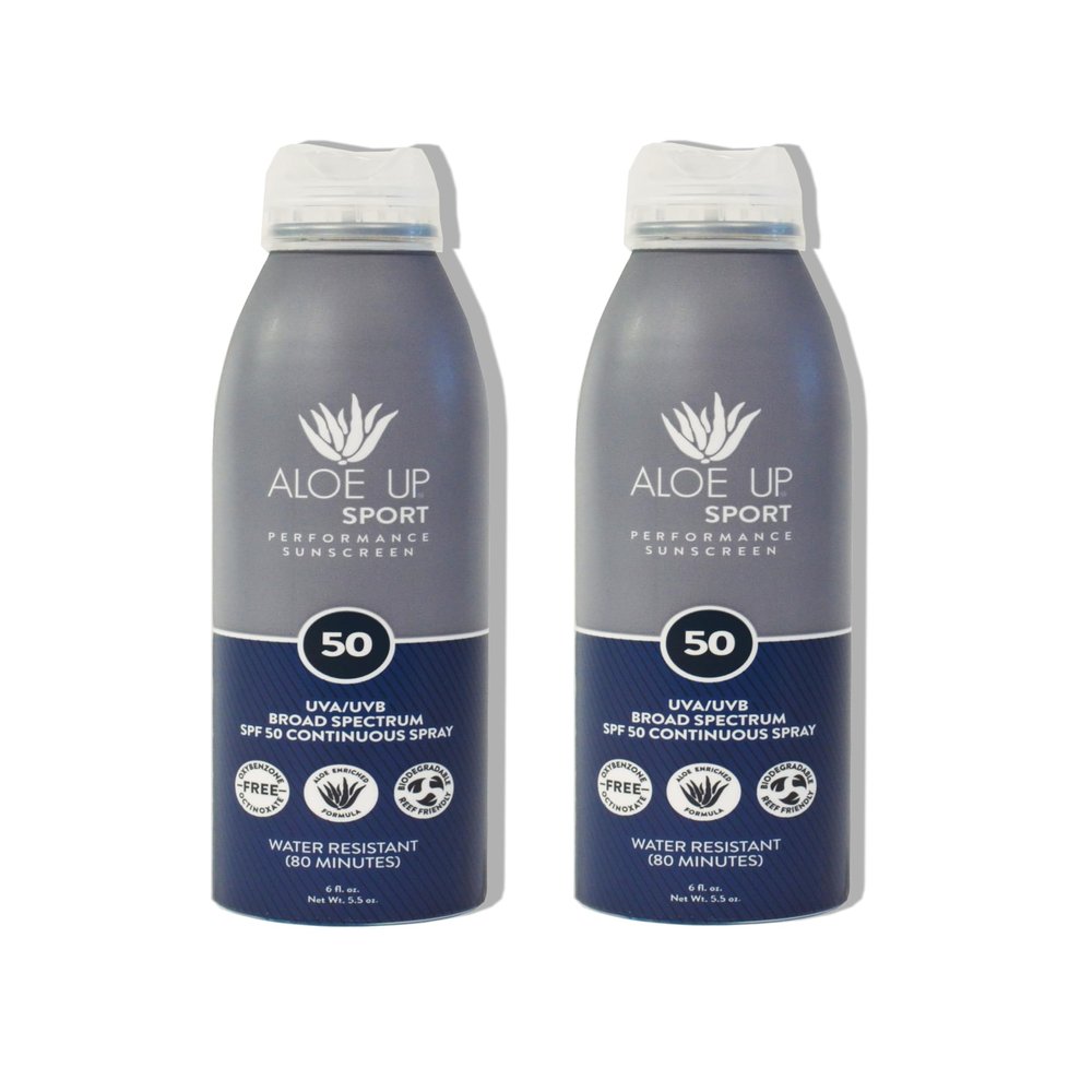 Aloe Up Sport Sunscreen Spray SPF 50, Water Resistant,6 oz