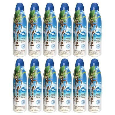 Continuous Spray Sunscreen - SPF 100, Broad Spectrum UVA/UVB Protection, PABA, Paraben, Gluten & Cruelty Free, Water Resistant (80 Minutes), 5.5 OZ - Pack of 12