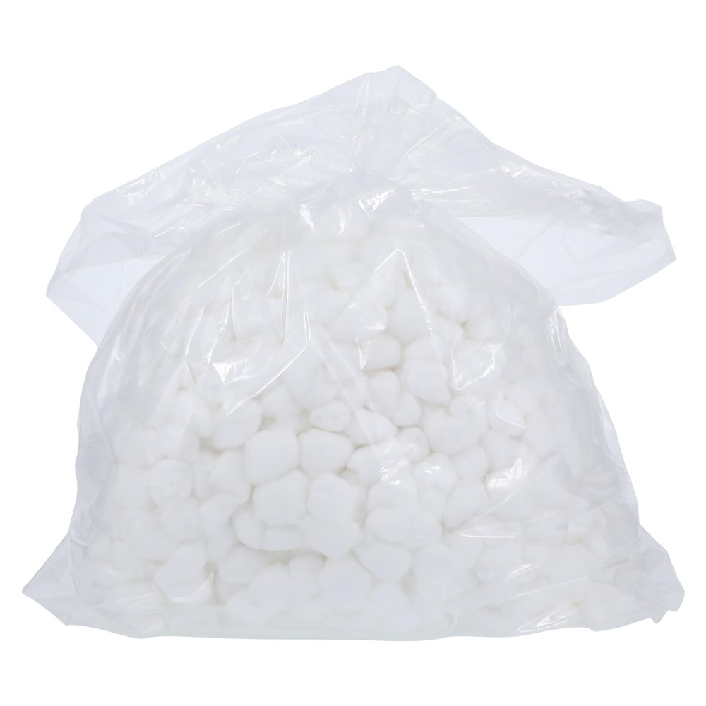 Henry Schein Reflective Shield Plus White Cotton Ball Non-Sterile Medium - Highly Absorbent Cotton Balls for Medical, Cosmetic, and Personal Care - 4000/CS