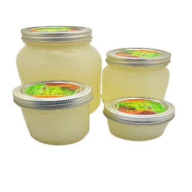 Aloe Vera Gel 100% Pure Natural (Unprocessed) Organic, no additives, Chemicals, or Water Added. Just Pure Aloe Vera (4oz)