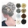 YUXING1205 Hair Piece Messy Bun Hair Piece Scrunchies for Women Elastic Band Synthetic Wavy Curly Chignon Ponytail Hair Extensions Thick Updo Hairpiece for Daily Wear Hair Buns (Color : M2-33) view 1