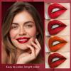 4 Colors Matte Lipstick, Lip Tint Lip stain, Labiales Mate Velvet Lipstick 24 hours Long Lasting & Waterproof Tube, Red Moisturizer Smooth Lip Stick Cosmetic view 4