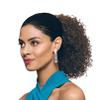 10" Length Drawstring Ponytail DS21 Color F1B30 - (2 Pack) Cheerleading Looser Spiral Curls Fusion Heat Friendly Synthetic Fiber Womens Lightweight Black Women Curly Cheer Bundle Hairloss Booklet view 1