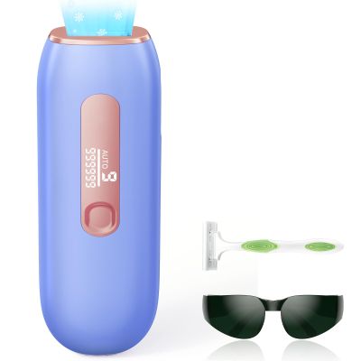 IPL Laser Hair Removal Device for Women & Men, Permanent Painless Hair Remover for Long-Lasting Results, Up to 85% Hair Reduction in 4 Weeks for Full Body & Face at Home