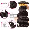 100% Unprocessed Virgin Brazilian Body Wave Human Hair Bundle, 22 Inch Natural Black, One Pack Hair Extension for Seamless Styling view 2