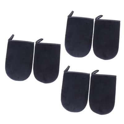 FRCOLOR 6pcs Self Tanning Gloves Black Tanning Applicator Mitts for Even Application Soft and Comfortable for Home Use