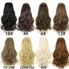 5 Clip Long Wavy 22Inches In Women Pieces Fake Hair Synthetic Hair Piece Extention Natural view 3