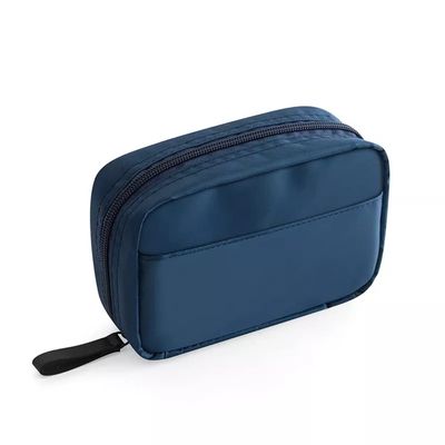 IBDRYKK Water-Resistant Makeup Bag: Compact Toiletry Pouch for Women with Multiple Compartments and Solid Design