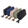 IBDRYKK Water-Resistant Makeup Bag: Compact Toiletry Pouch for Women with Multiple Compartments and Solid Design view 2
