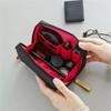 IBDRYKK Water-Resistant Makeup Bag: Compact Toiletry Pouch for Women with Multiple Compartments and Solid Design view 3