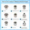 ZEIZOMZER Diamond Dermabrasion Head, Microdermabrasion Kit (9 Tips and 3 Wands and 1 Pack Filters), Facial Exfoliator Tool for Home view 2